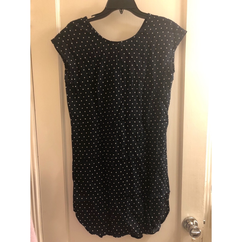 Layout tunic dress in dot